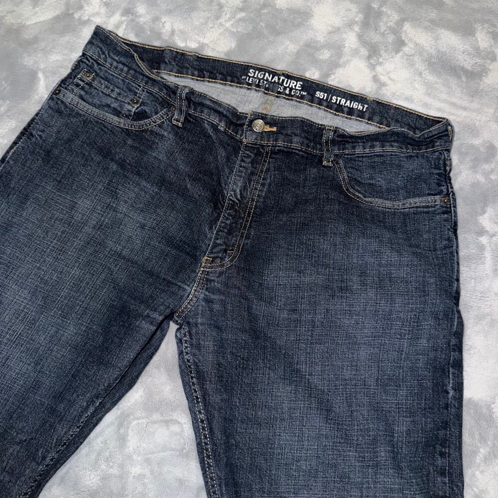 Signature Levi Strauss S51 Straight Jeans 4XL NWT USA